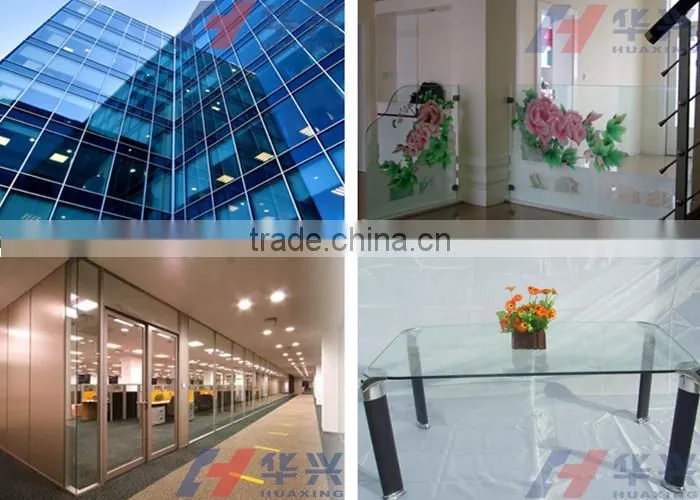 Customized Size Flat Tempering Full Toughened Clear Glass 6mm