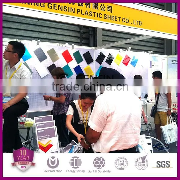 Fireproof Grade B1/V2 10-year warranty PC material polycarbonate sound barrier panels