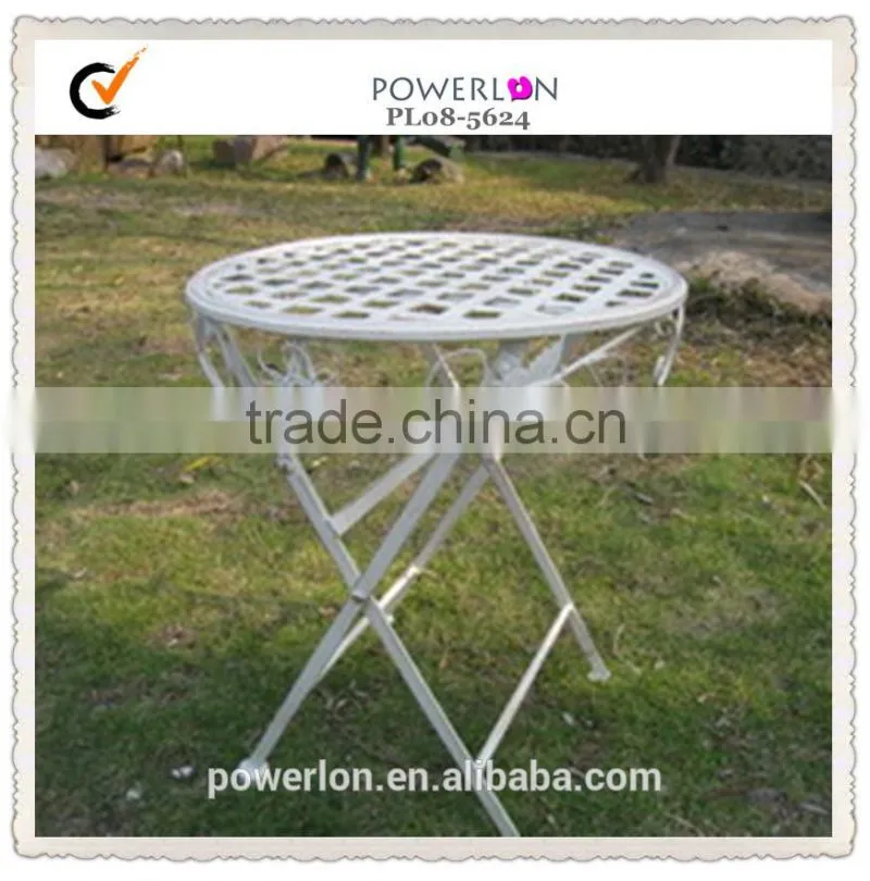 POWERLON Durable metal children table and chair patio set for outdoor furniture