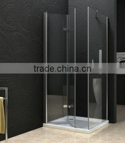 CUPC CSA 60" or 48" 8mm/10mm Clear Tempered 2 sided Glass frameless lowes shower enclosures