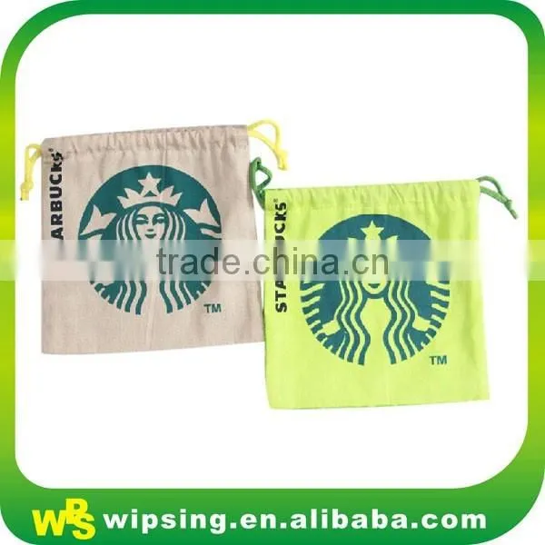 Custom Design Full Printing Cotton Drawstring Bag