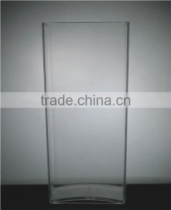 Indoor Clear plastic cylinder vase ( Cube ) Acrylic vase/flower pot