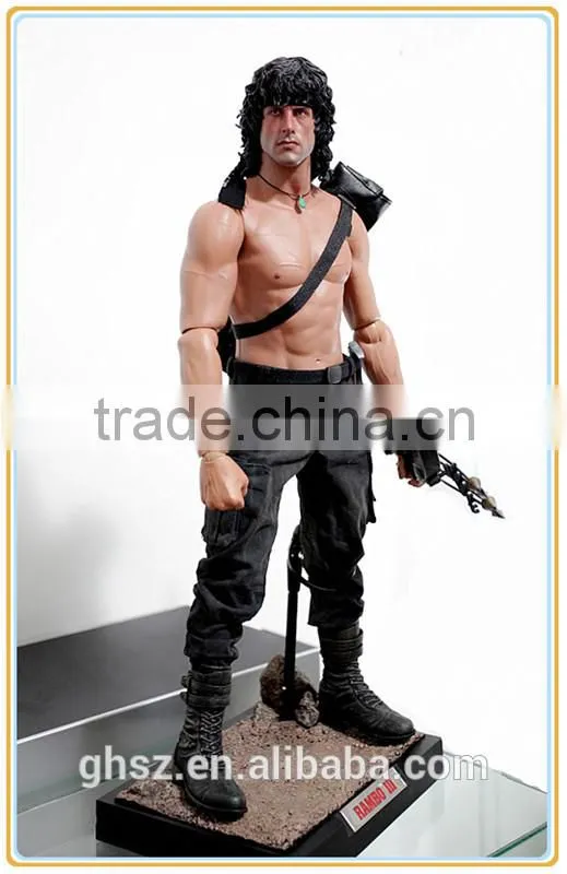 Wholesale 12'' action figure First Blood II Rambo toy model
