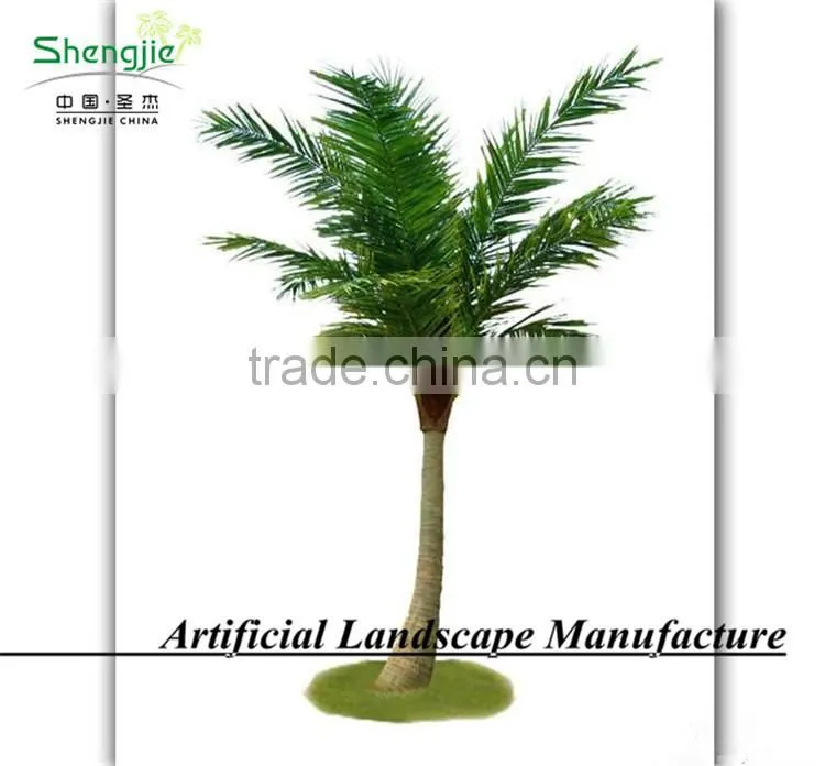 SJH46455 artificial palm tree fiberglass material with cheap price and good quality palm tree