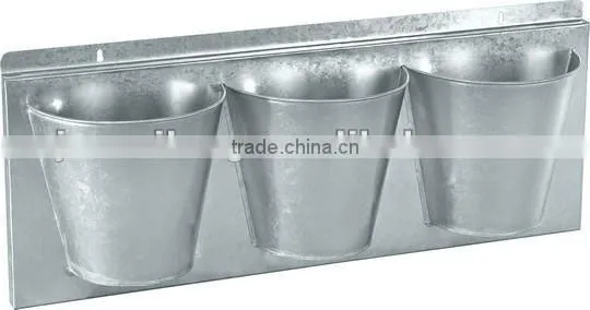Metal Planters Set metal flower pot set with tray for home decor