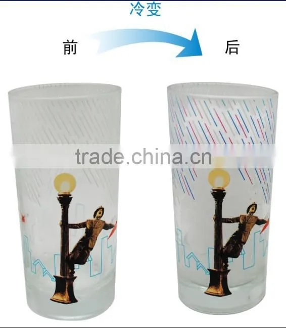 Magic Item Cold Color Changing beverage Glass Cup