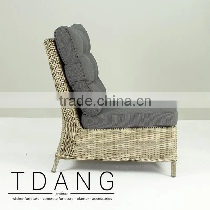Hanna Wicker Sofa Middle - New design Wicker Garden Sofa