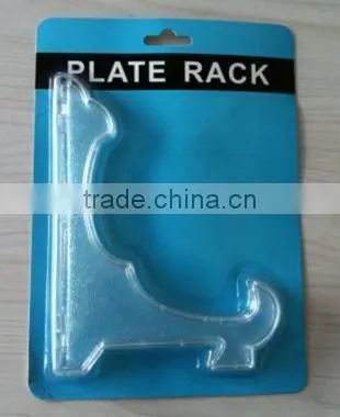 plastic display plate stand display plate holder/plate easel