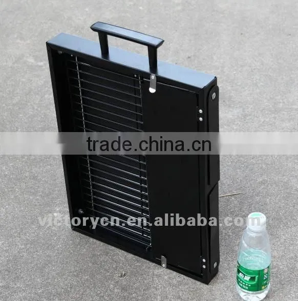 Folding stove top bbq grill