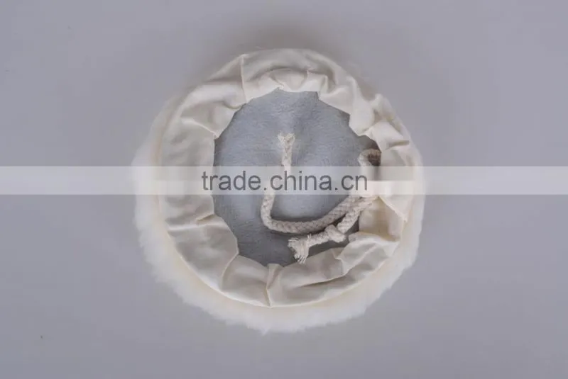 Top grade lamb skin polishing pad/polishing wool pad/wool buffing pad 4.5'',5'',6'',7'',8'',9''