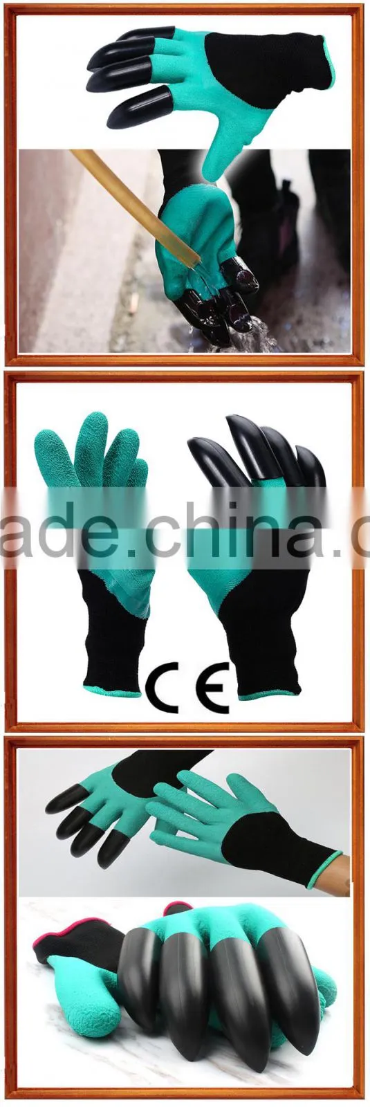 garden gloves with claws / garden tool / garden genie gloves