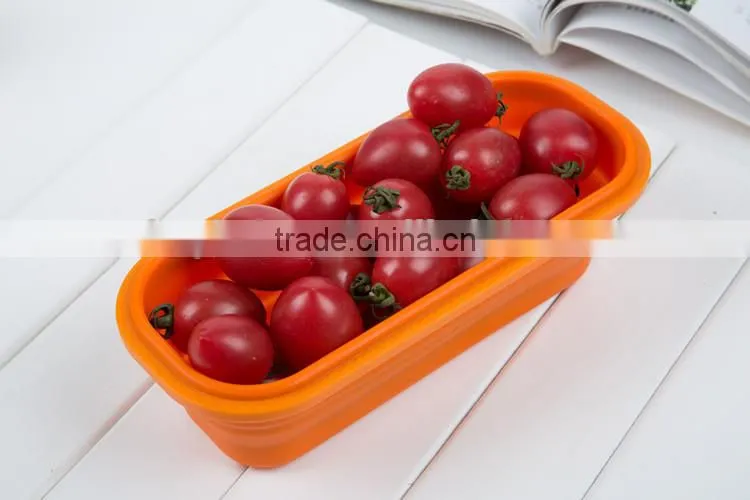 2015 high quality practical heated silicone lunch box