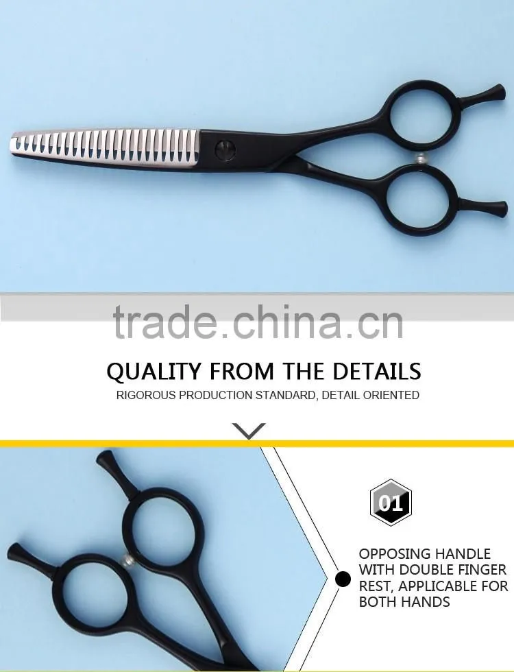 CA-623DB 6inch 23teeth black coated pet thinning scissors