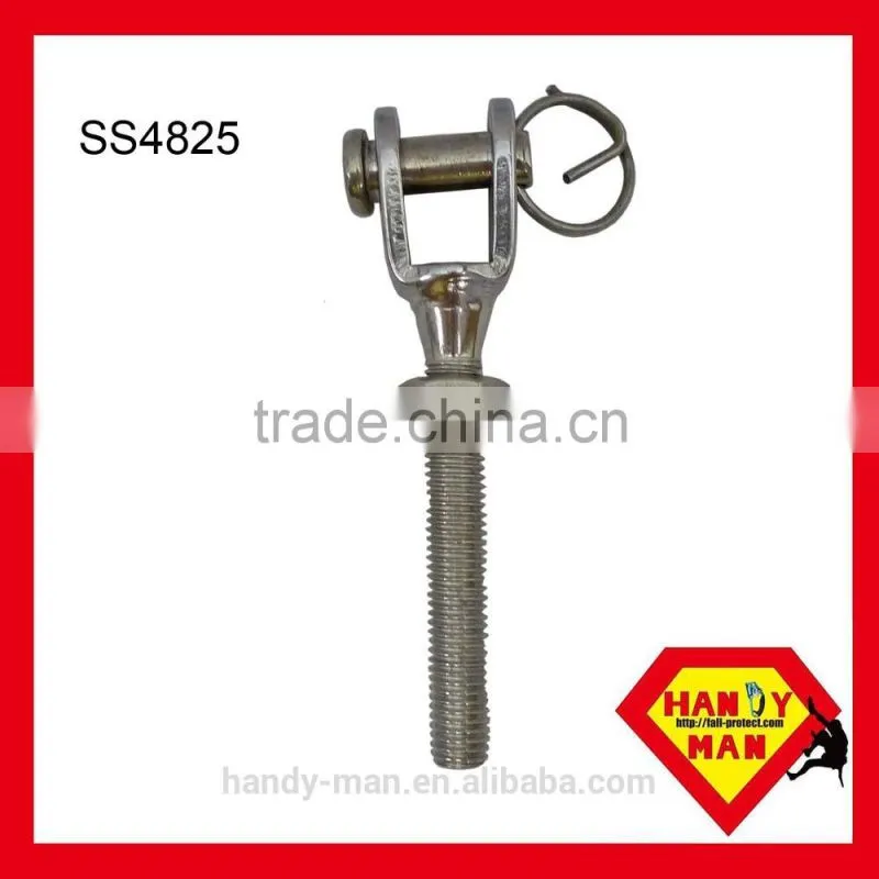 Horizontal Lifeline System Component Stainless Steel Threaded Jaw Terminal
