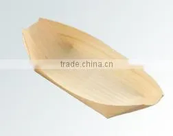 Boat Shaped Plate Wooden Made Takoyaki Tray Take out Tray Akashiyaki
