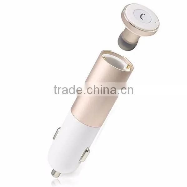 REMAX RB-T11C Dual USB 2.1A+1A Mini Wireless Bluetooth 4.0 Headset Earphone