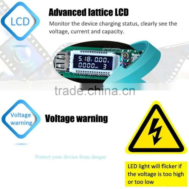 2016 New LCD USB Charger Mobile Power Detector Battery Tester laptop battery charger tester