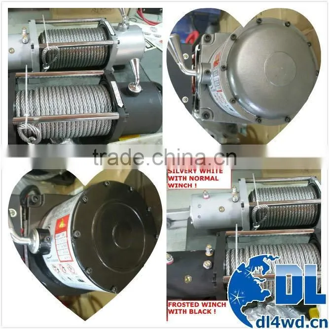4x4 Offroad Recovery Small Electric Winch 8500lbs High Speed With Wire Rope