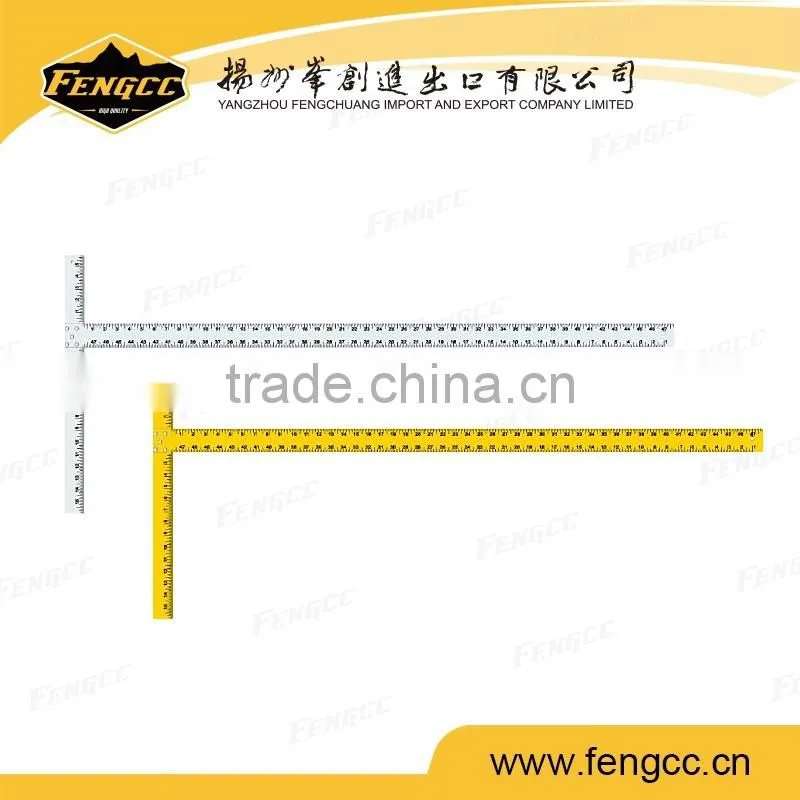 2015 Promotional Logo Adjustable T-shaped Aluminium Square Ruler