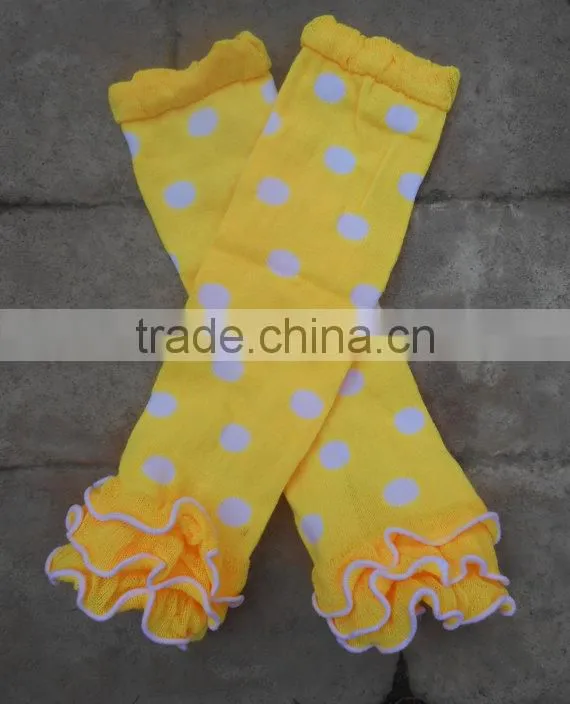 Fast delivery baby knit organic ruffle leggings crochet baby tights leg warm wholesale price