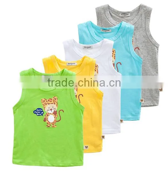 Custom Breathable Nylon Sport Kids Singlet Fashion Children Tank Top