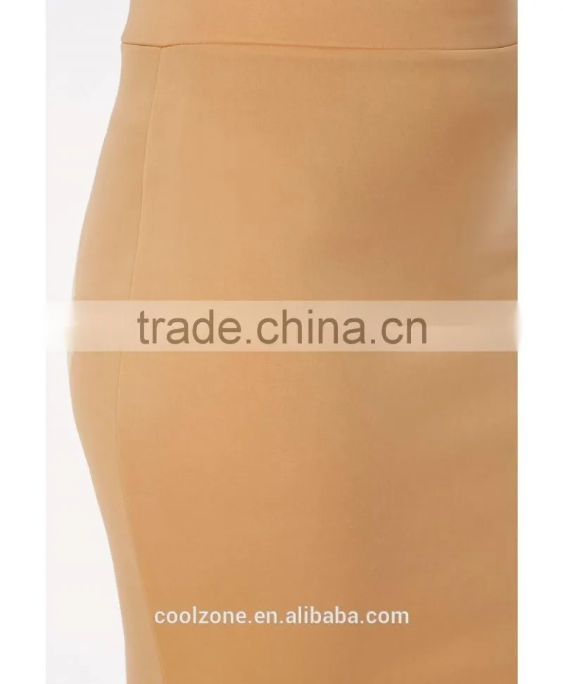 Plus size bodycon fit midi skirt wholesale ladies skirt fashion 2015