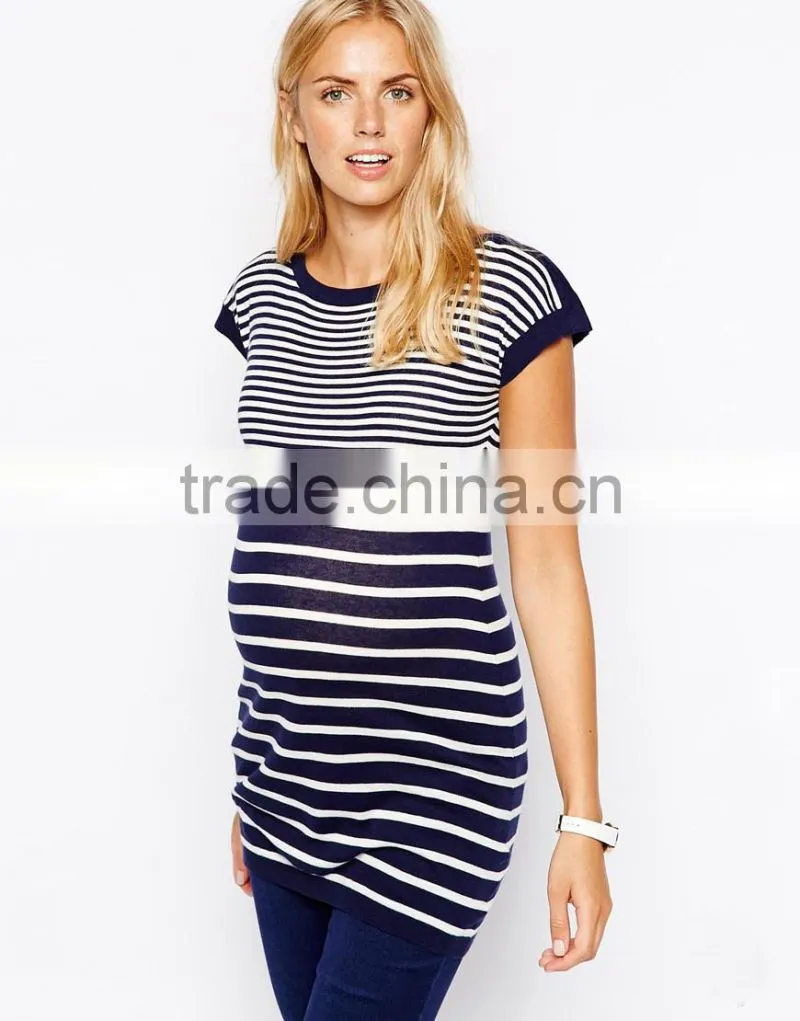 New Look Maternity Boat Neck Stripe Tunic
