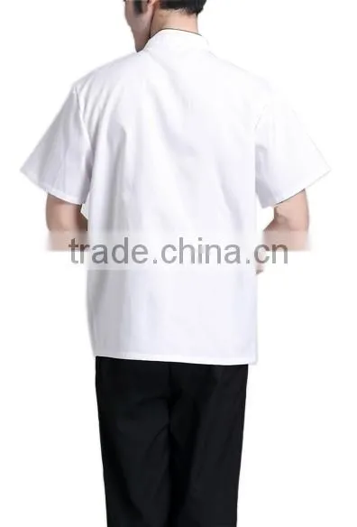 China manufacturer direct wholesale short sleeve cotton chef uniform
