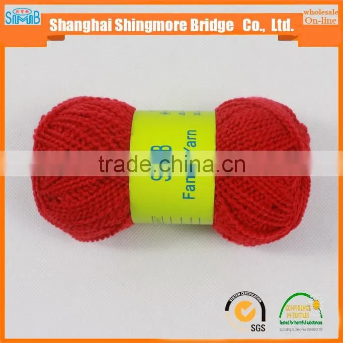 china fantasy yarn supplier shingmore bridge cheap selling good quality 100 polyester tt wave yarn for hand knitting