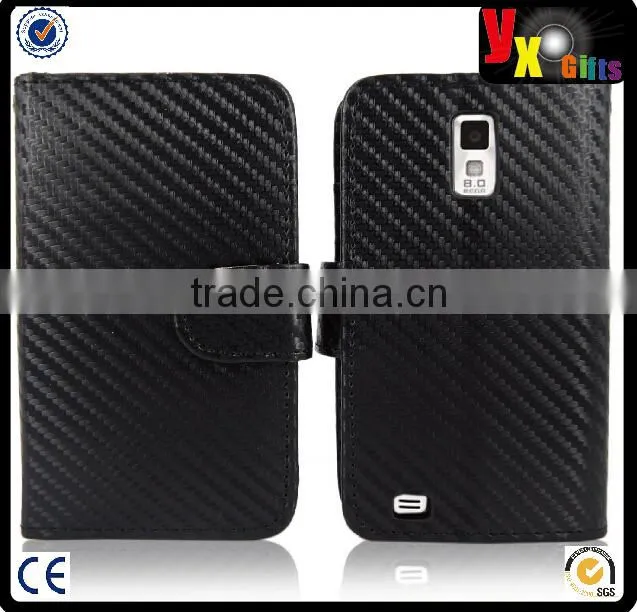Wallet Case for Samsung Galaxy S2 T989 T-mobile Pu Leather Wallet Card Flip Open Case Cover Pouch