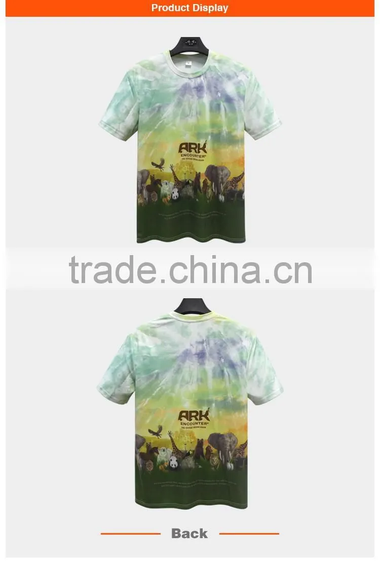 printing white 100 polyester sublimation t shirt