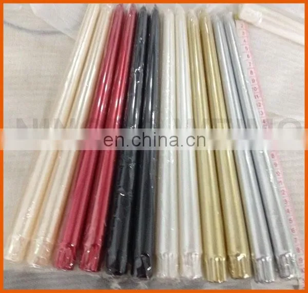 metallic decorative candles for sale with different color