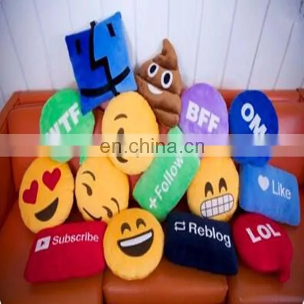 Emoji pillow Cartoon pillow super soft plush manufacture price