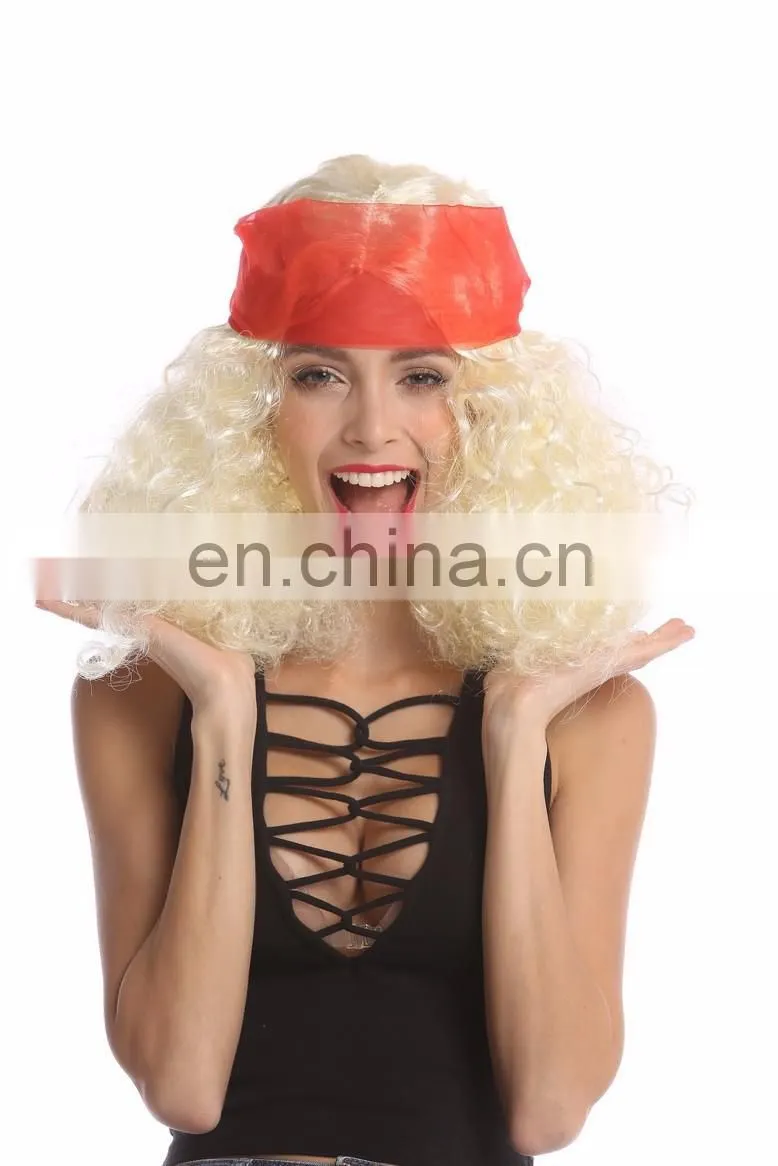 Carnival Hippie women blond wigs P-W239