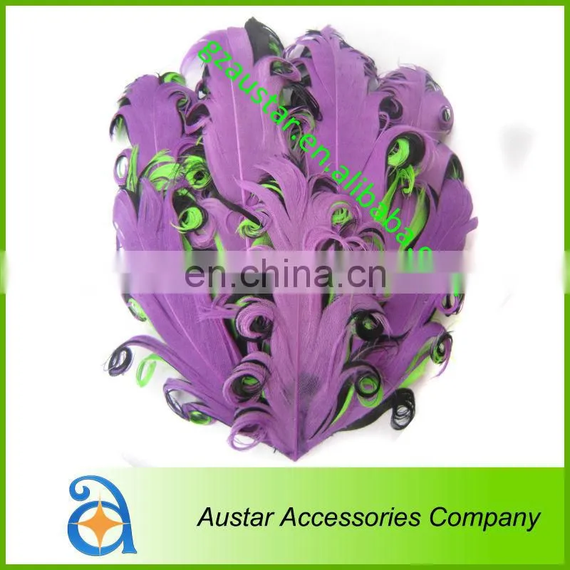 PRETTY!!Cheap Tow Colors Nagorie Curly Goose feather pads,Curled feather pads for baby