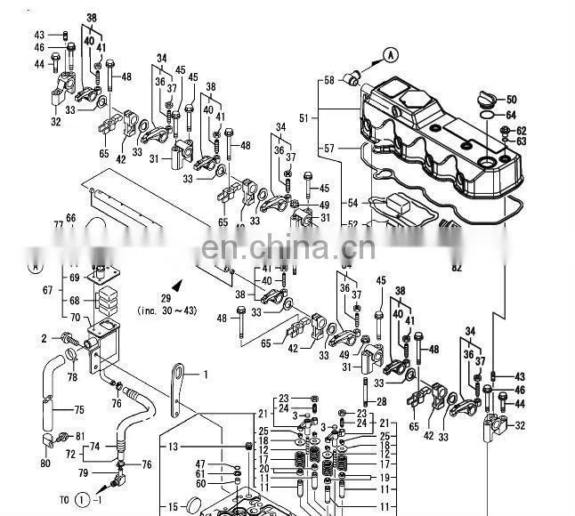 129001-32001 4D94LE 4D94E pump assy,lub oil
