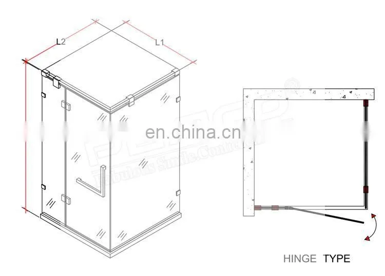 China Factory Home Prefab Bathroom Pod Shower Cubicles