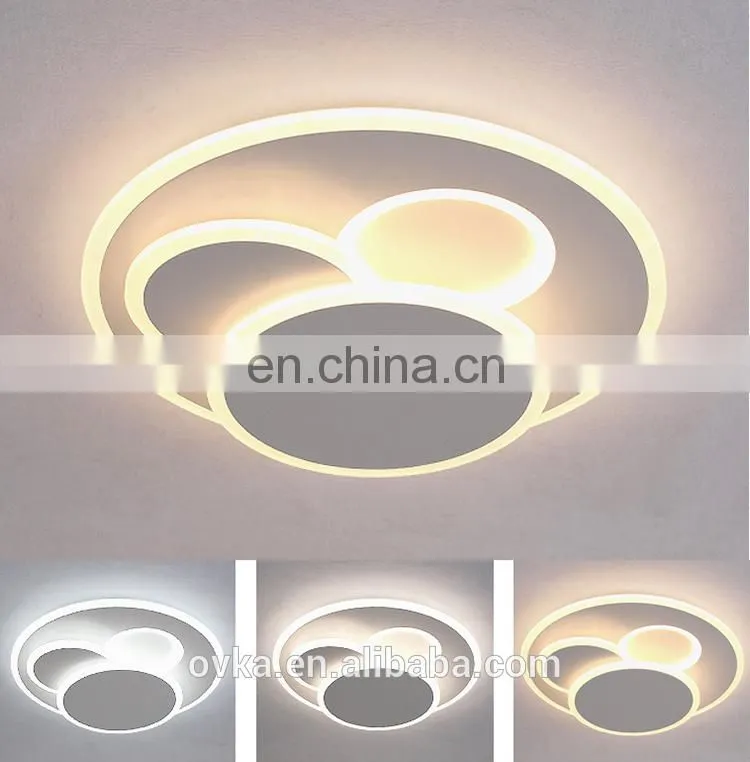 Simple round ultra thin acrylic indoor led ceiling light