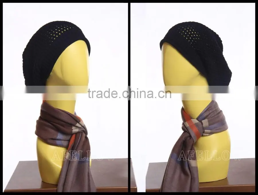 Yellow Head Mannequin Abstract Female head mannequin display hat model H1075
