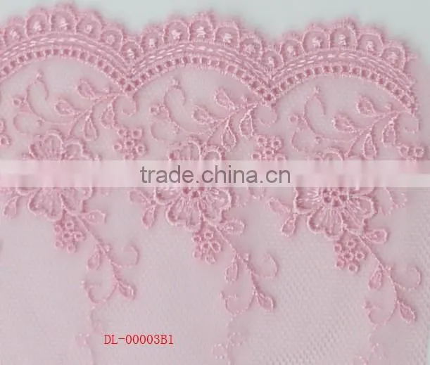 the beautiful design Classical black flower embroidery lace