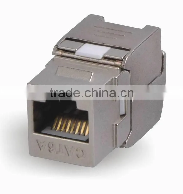 Keystone Jack CAT6a Shielded Modular Jack