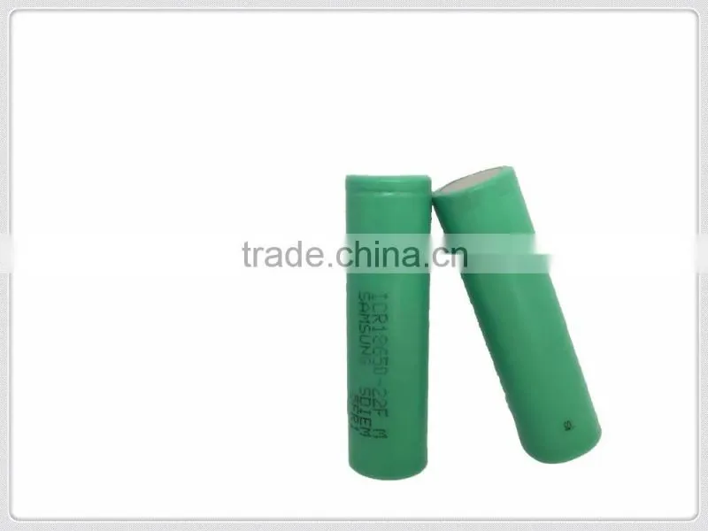 Samsung dimensions icr18650-22f rechargeable battery for flashlight