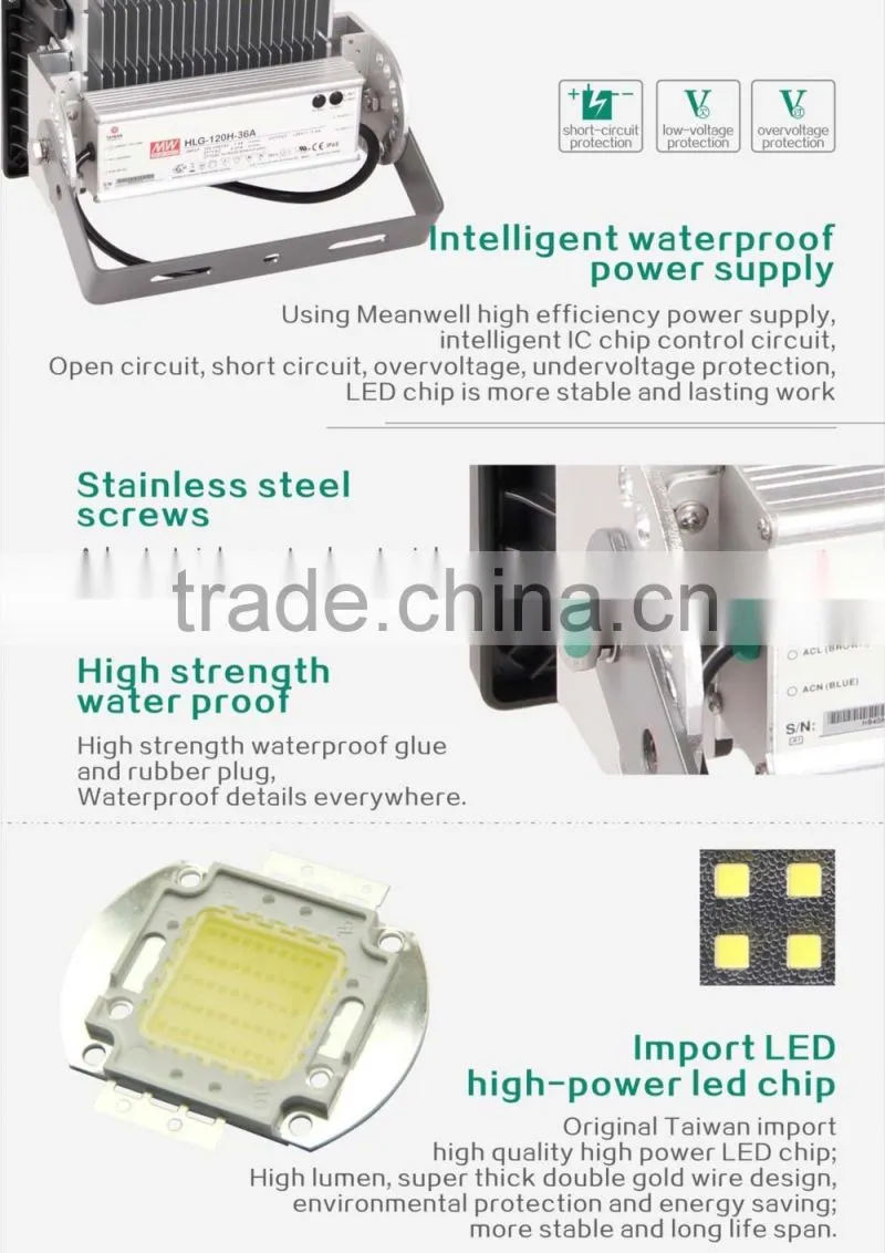 die cast aluminum led flood light housing led flood light 100w in Shenzhen manufacturer