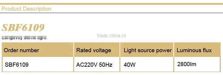 SBF6109 Electrodeless dome light for Sale