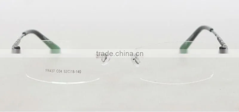 Rimless Metal New Stylish Latest Model Spectacle Frames China