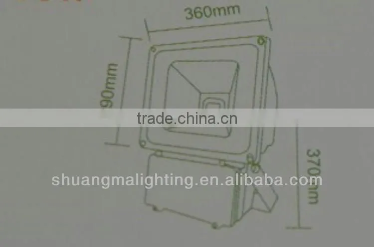High Luminous Efficacy 70W LED Flood Light