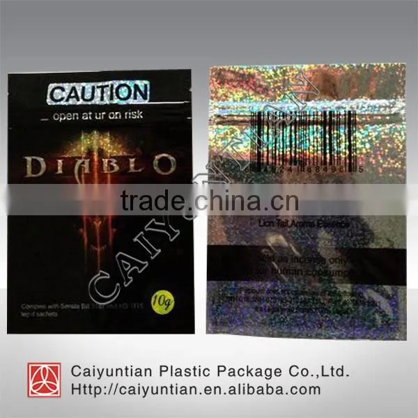 orange mask plastic packing bags / foil bags