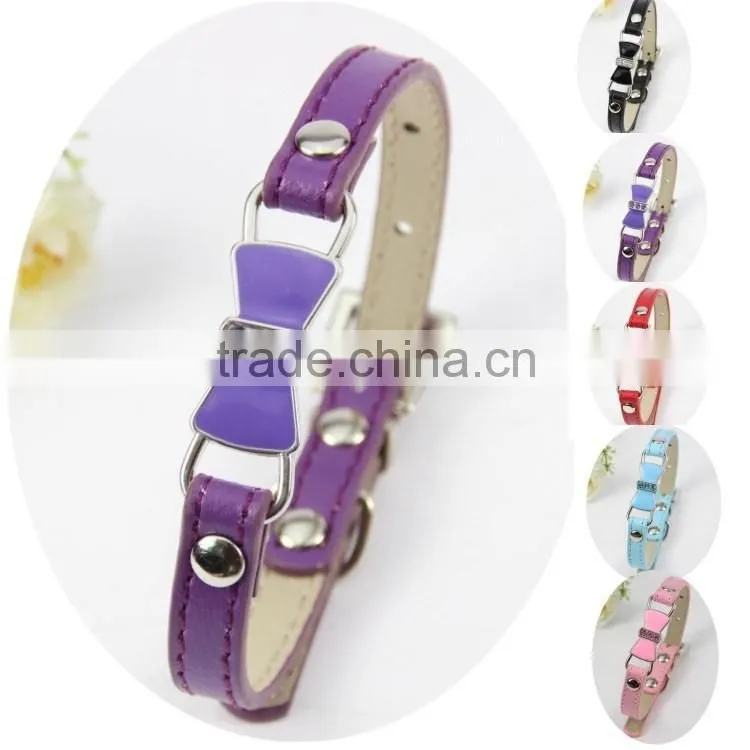 Pet products high quality and low price hot supply fashion beautiful bowknot pet collar