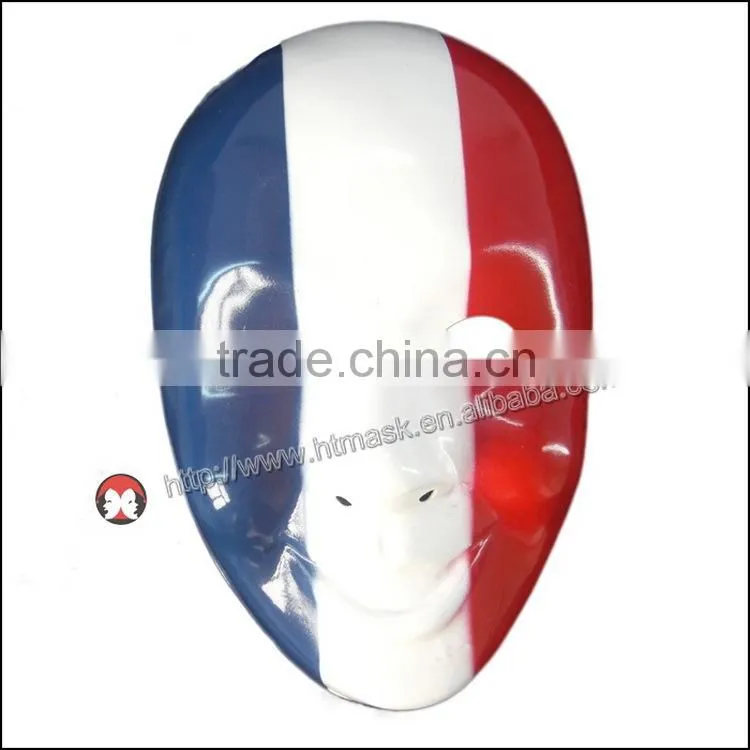 High Quality Halloween Costume Party Funny Smiling Old Man plastic Mask cosplay Italy flag mask