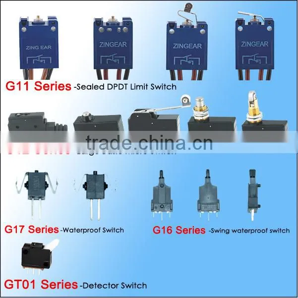 Roller type rubber waterproof mouse micro switch